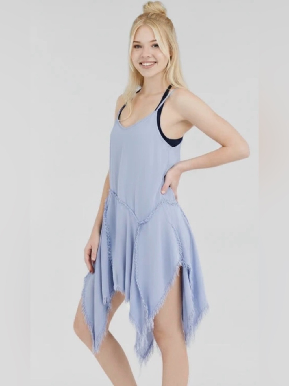 Free People Tattered Up slip dress